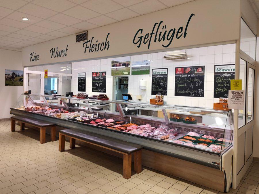 Fleisch- und Wursttheke in Schwutke’s Frischmarkt